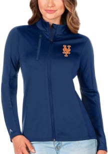 Antigua New York Mets Womens Blue Generation Light Weight Jacket