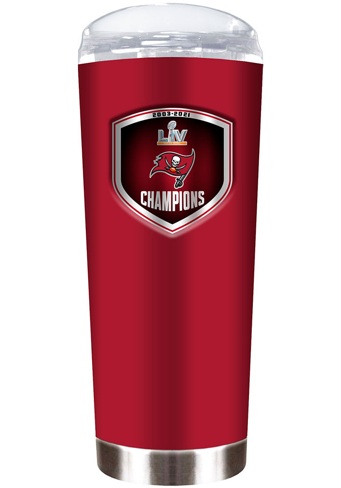 Tampa Bay Buccaneers Super Bowl LV Champions 18oz Stainless Steel Tumbler - Red