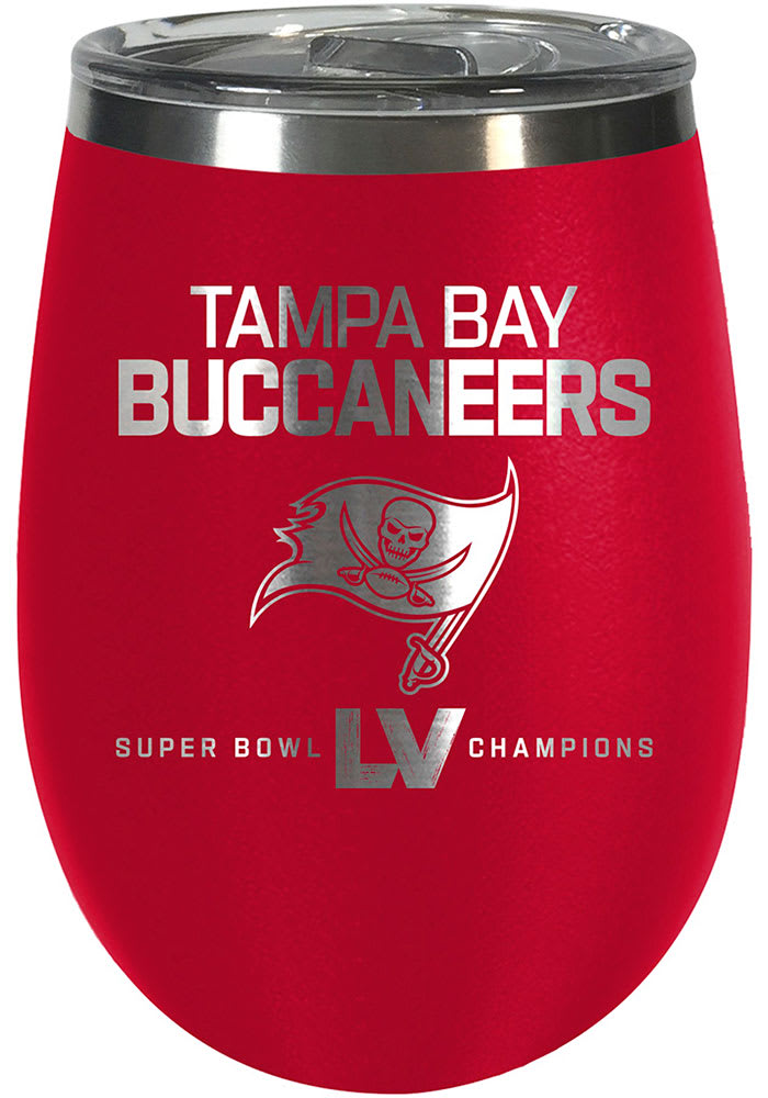 Tampa Bay Buccaneers Super Bowl LV Champions 10oz Wine Stainless Steel Tumbler - Red
