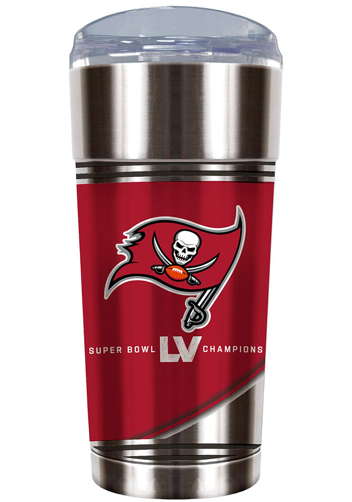 Tampa Bay Buccaneers Super Bowl LV Champions 24oz Stainless Steel Tumbler - Red