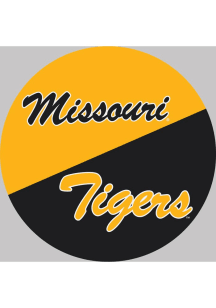 Missouri Tigers 6x6 Circle Auto Decal - Yellow