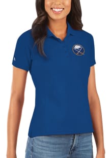 Antigua Buffalo Sabres Womens Blue Legacy Pique Short Sleeve Polo Shirt