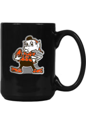 Cleveland Browns 15oz Black Retro Mug