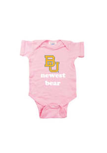 Baylor Bears Baby Pink Newest Short Sleeve One Piece