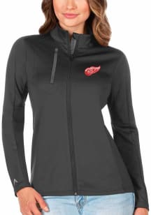 Antigua Detroit Red Wings Womens Grey Generation Light Weight Jacket