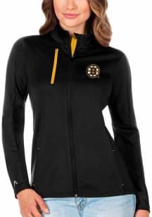 Antigua Boston Bruins Womens Black Generation Light Weight Jacket