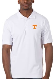 Antigua Tennessee Volunteers Mens White Legacy Pique Short Sleeve Polo