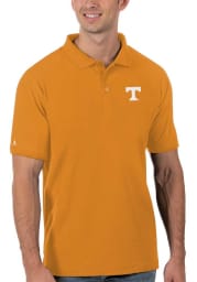 Antigua Tennessee Volunteers Mens Orange Legacy Pique Short Sleeve Polo
