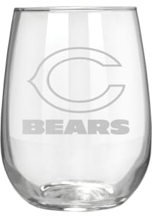 Chicago Bears 15oz Laser Etch Stemless Wine Glass