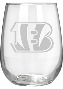 Cincinnati Bengals 15oz Laser Etch Stemless Wine Glass