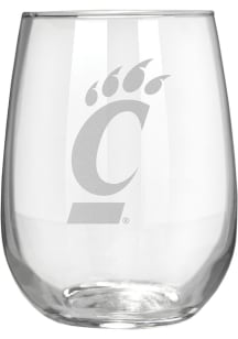 Cincinnati Bearcats 15oz Laser Etch Stemless Wine Glass