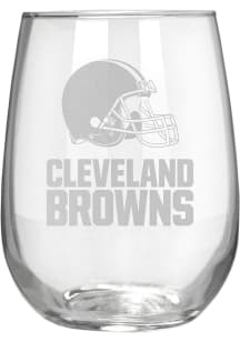 Cleveland Browns 15oz Laser Etch Stemless Wine Glass