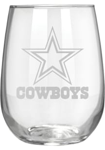 Dallas Cowboys 15oz Laser Etch Stemless Wine Glass