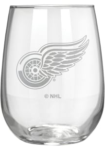 Detroit Red Wings 15oz Laser Etch Stemless Wine Glass