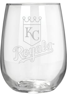 Kansas City Royals 15oz Laser Etch Stemless Wine Glass