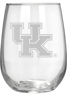 Kentucky Wildcats 15oz Laser Etch Stemless Wine Glass