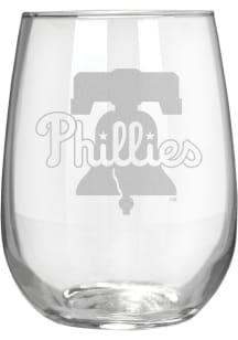 Philadelphia Phillies 15oz Laser Etch Stemless Wine Glass
