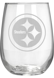 Pittsburgh Steelers 15oz Laser Etch Stemless Wine Glass