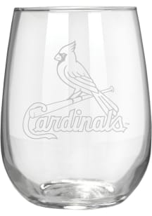 St Louis Cardinals 15oz Laser Etch Stemless Wine Glass