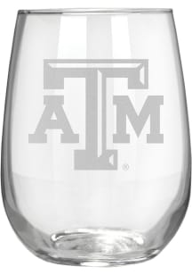Texas A&amp;M Aggies 15oz Laser Etch Stemless Wine Glass