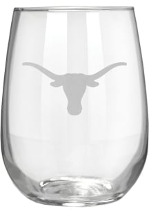Texas Longhorns 15oz Laser Etch Stemless Wine Glass