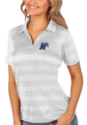 Antigua Memphis Tigers Womens White Compass Short Sleeve Polo Shirt