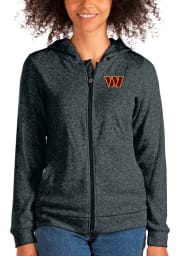 Antigua Washington Commanders Womens Charcoal Absolute Full Zip Hooded Sweatshirt