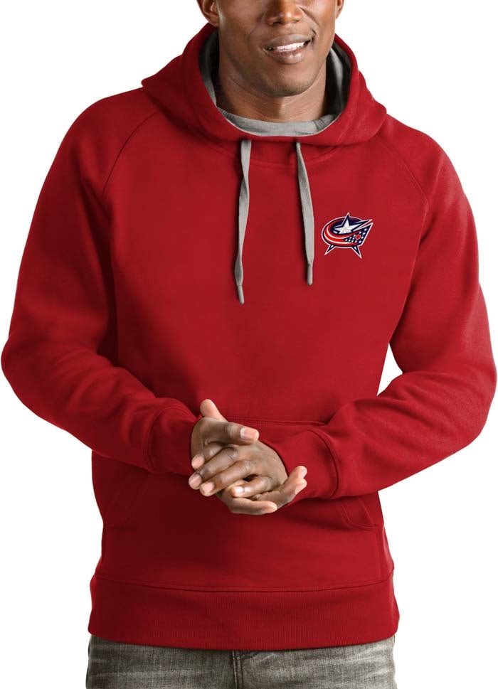 Antigua Columbus Blue Jackets Mens Victory Long Sleeve Hoodie