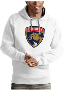 Antigua Florida Panthers Mens White Victory Long Sleeve Hoodie