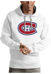 Antigua Montreal Canadiens Mens White Victory Long Sleeve Hoodie