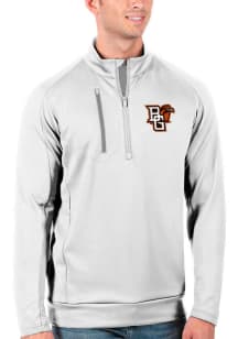 Antigua Bowling Green Falcons Mens White Generation Long Sleeve 1/4 Zip Pullover
