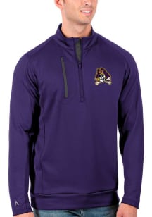 Antigua East Carolina Pirates Mens Purple Generation Long Sleeve 1/4 Zip Pullover