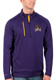Antigua East Carolina Pirates Mens Purple Generation Long Sleeve 1/4 Zip Pullover