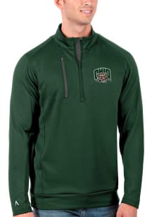 Antigua Ohio Bobcats Mens Green Generation Long Sleeve 1/4 Zip Pullover
