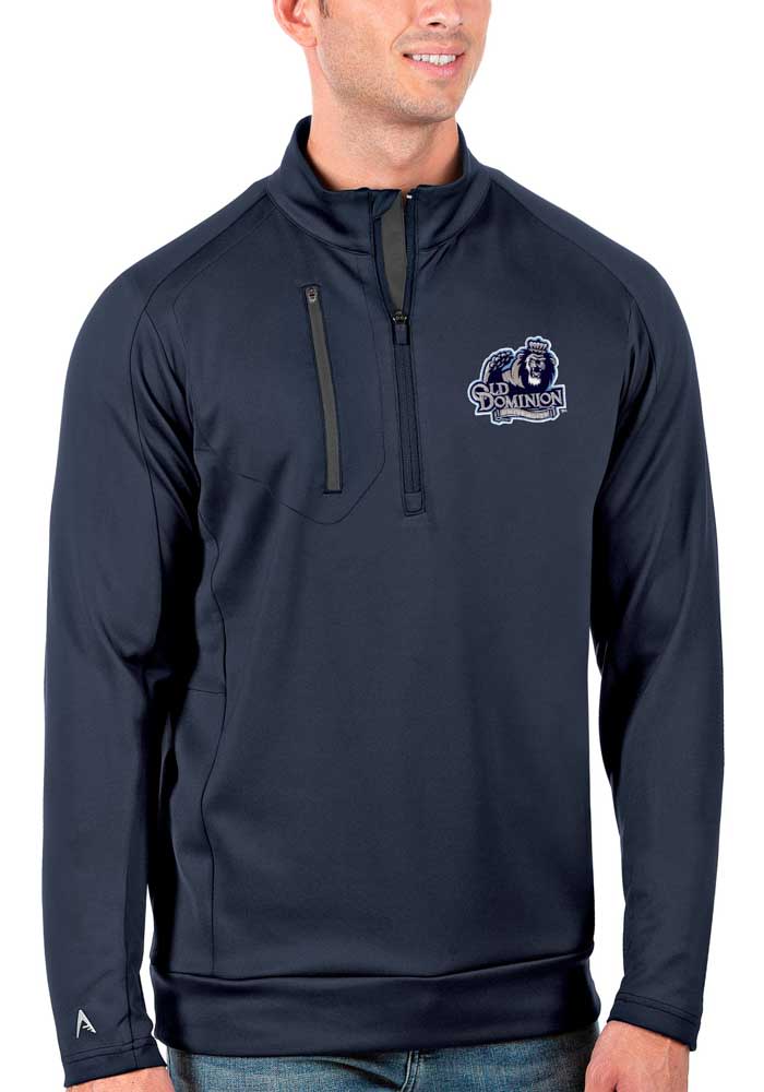 Antigua Old Dominion Monarchs Mens Navy Blue Generation Long Sleeve 1/4 Zip Pullover