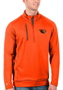 Antigua Oregon State Beavers Mens Orange Generation Long Sleeve 1/4 Zip Pullover