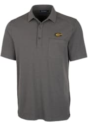 Cutter and Buck Grambling State Tigers Mens Grey Advantage Tri-Blend Jersey Big and Tall Polos Shirt