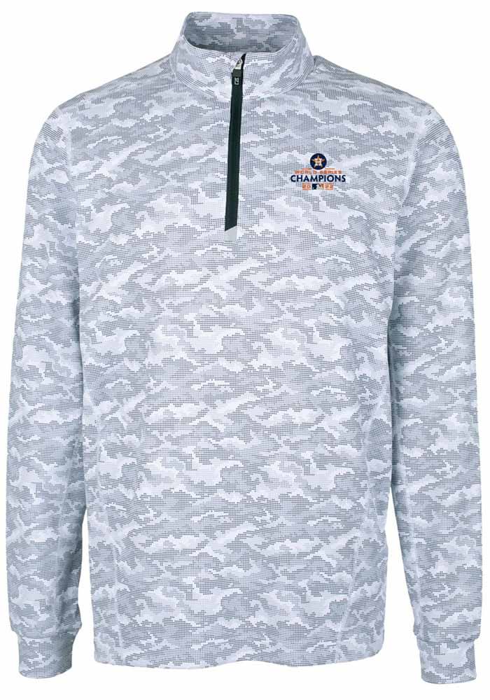 Houston Astros Columbia Pin High Omni-Wick Long Sleeve Polo - Navy