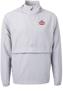 Cutter and Buck UConn Huskies Mens Grey 2023 Basketball National Champions Charter Eco Pullover ..