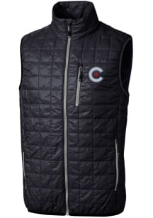 Cutter and Buck Chicago Cubs Big and Tall Silver City Connect Rainier PrimaLoft Mens Vest