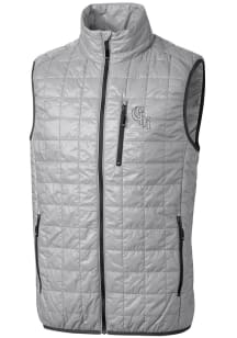 Cutter and Buck Chicago White Sox Big and Tall Grey City Connect Rainier PrimaLoft Mens Vest