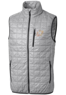 Cutter and Buck Houston Astros Big and Tall Grey City Connect Rainier PrimaLoft Mens Vest