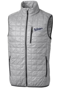 Cutter and Buck Los Angeles Dodgers Big and Tall Grey City Connect Rainier PrimaLoft Mens Vest