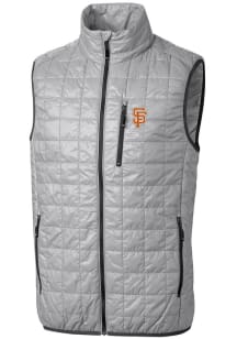 Cutter and Buck San Francisco Giants Big and Tall Grey City Connect Rainier PrimaLoft Mens Vest