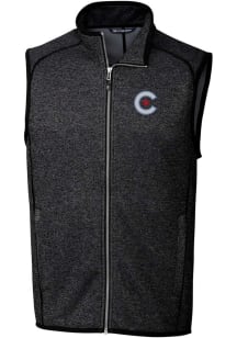 Cutter and Buck Chicago Cubs Big and Tall Charcoal City Connect Mainsail Mens Vest