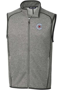 Cutter and Buck Chicago Cubs Big and Tall Grey City Connect Mainsail Mens Vest