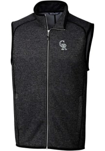 Cutter and Buck Colorado Rockies Big and Tall Charcoal City Connect Mainsail Mens Vest
