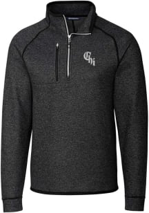 Cutter and Buck Chicago White Sox Mens Charcoal City Connect Mainsail Big and Tall 1/4 Zip Pullo..