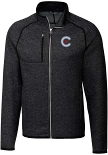 Cutter and Buck Chicago Cubs Mens Charcoal City Connect Mainsail Big and Tall Light Weight Jacke..