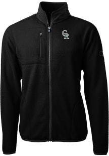 Cutter and Buck Colorado Rockies Mens Black City Connect Cascade Sherpa Big and Tall Light Weigh..